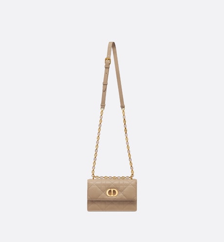Miss Caro Mini Bag • Biscuit Macrocannage Lambskin