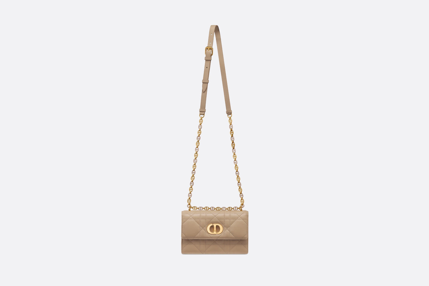 Miss Caro Mini Bag • Biscuit Macrocannage Lambskin