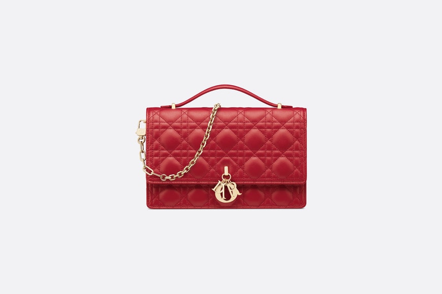 Miss Dior Top Handle Bag • Amaryllis Red Cannage Lambskin