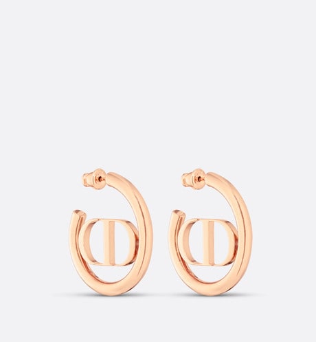 30 Montaigne Earrings • Pink-finish metal