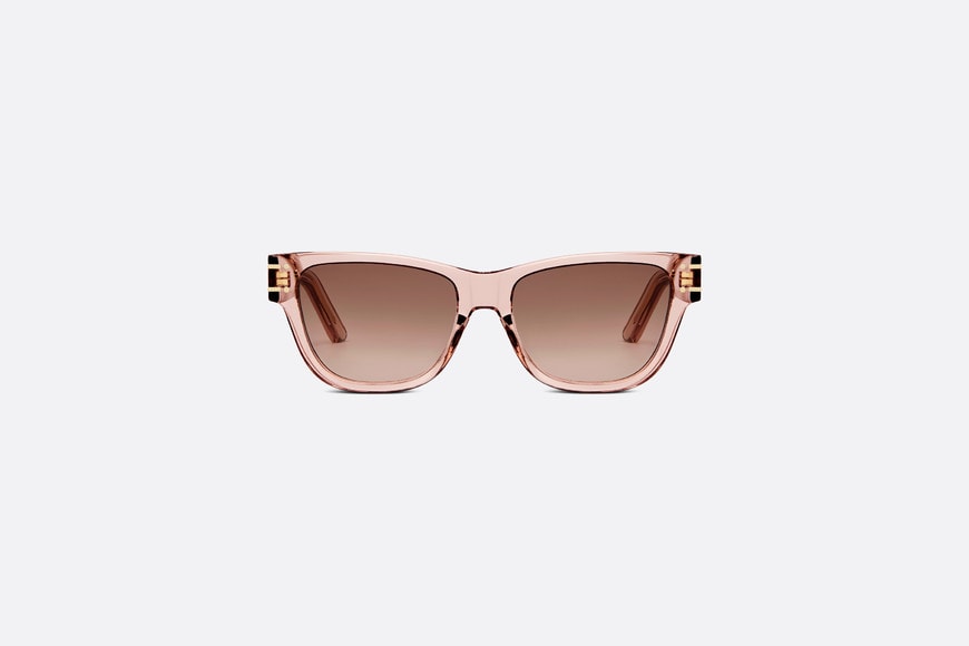 DiorSignature S6U • Transparent Pink Rectangular Sunglasses