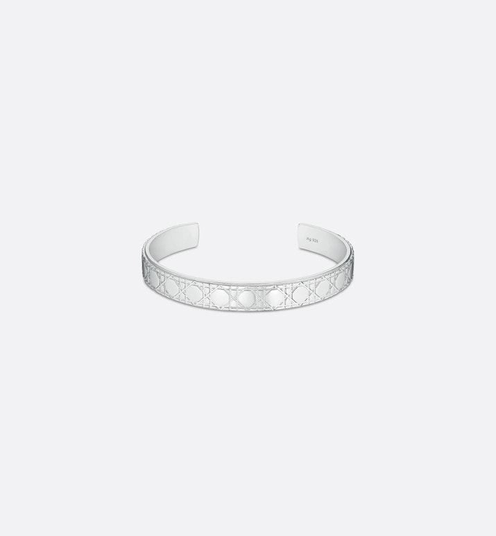 Dior Icons Cannage Bangle • Silver
