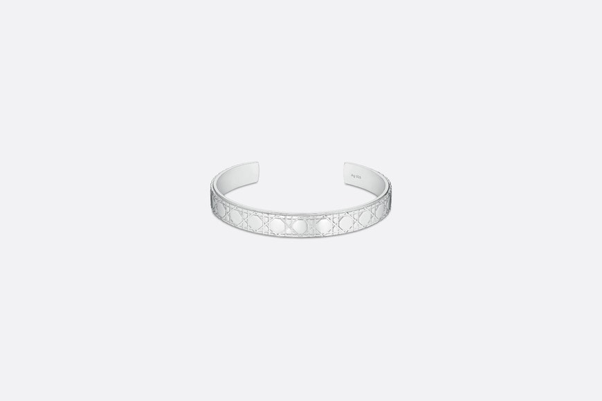 Dior Icons Cannage Bangle • Silver