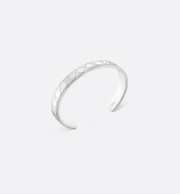Dior Icons Cannage Bangle • Silver