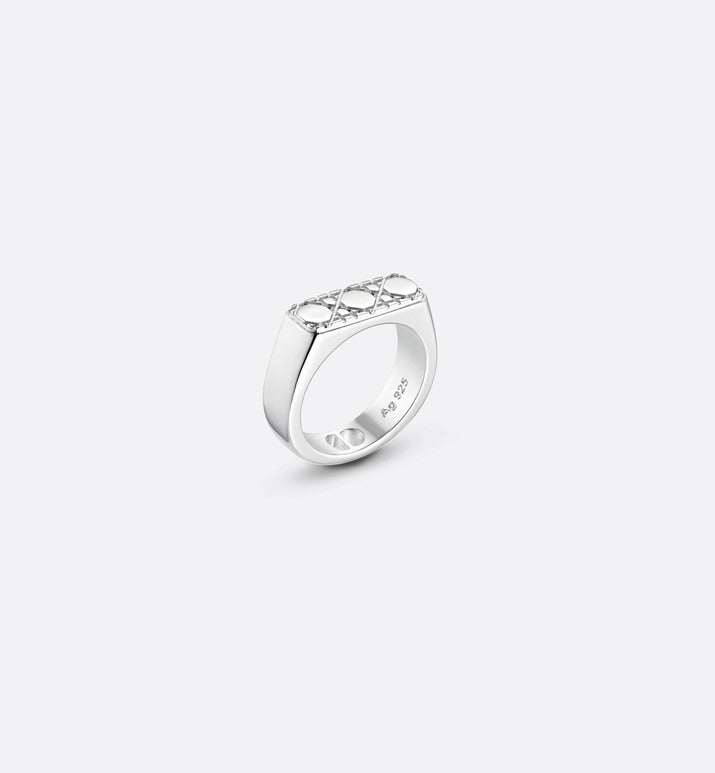 Dior Icons Cannage Ring • Silver