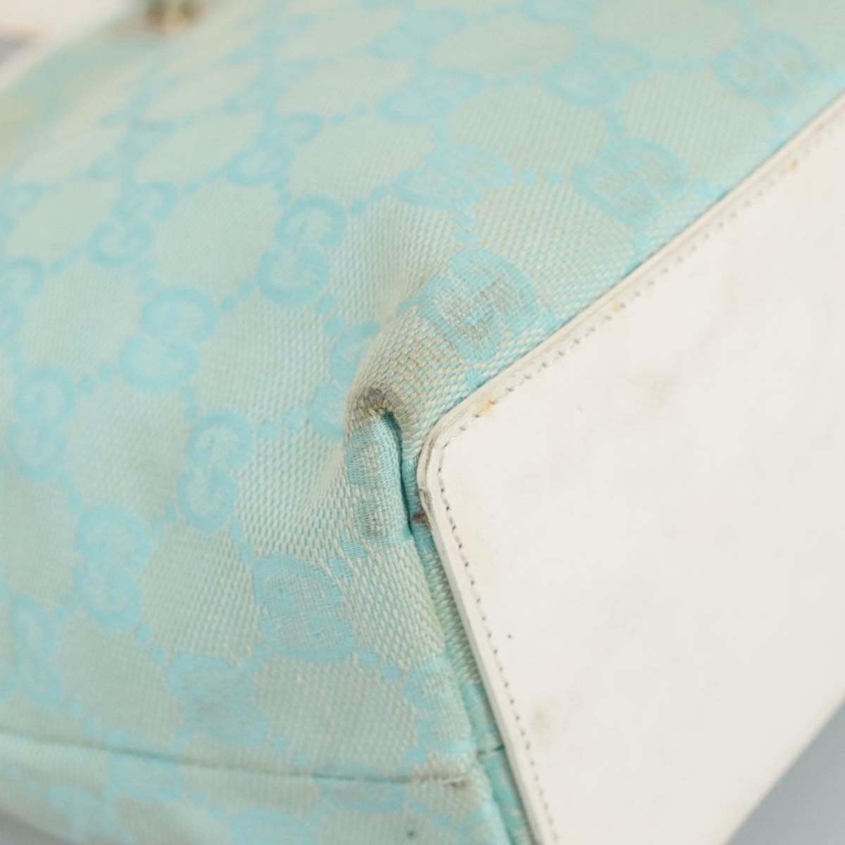 Gucci Blue Canvas Tote Bag ()