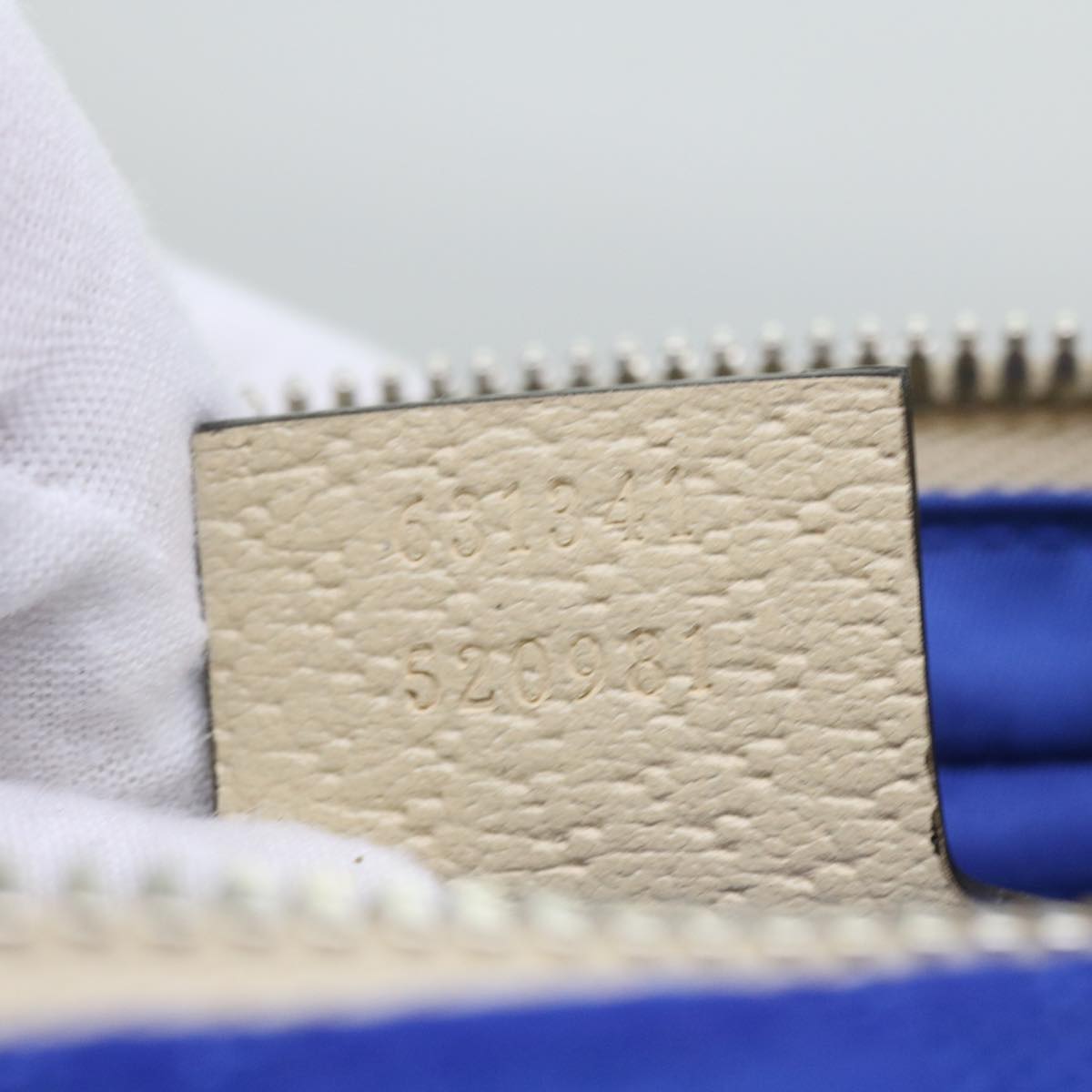 Gucci Gg Canvas Blue Canvas Shoulder Bag ()