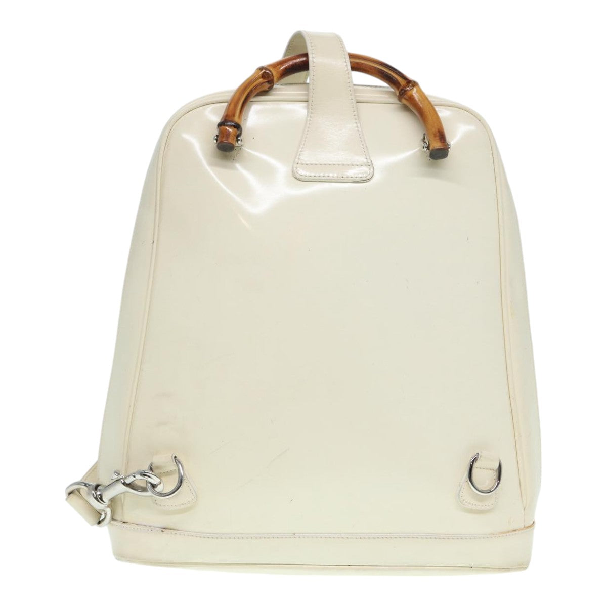 Gucci Bamboo White Leather Shoulder Bag ()