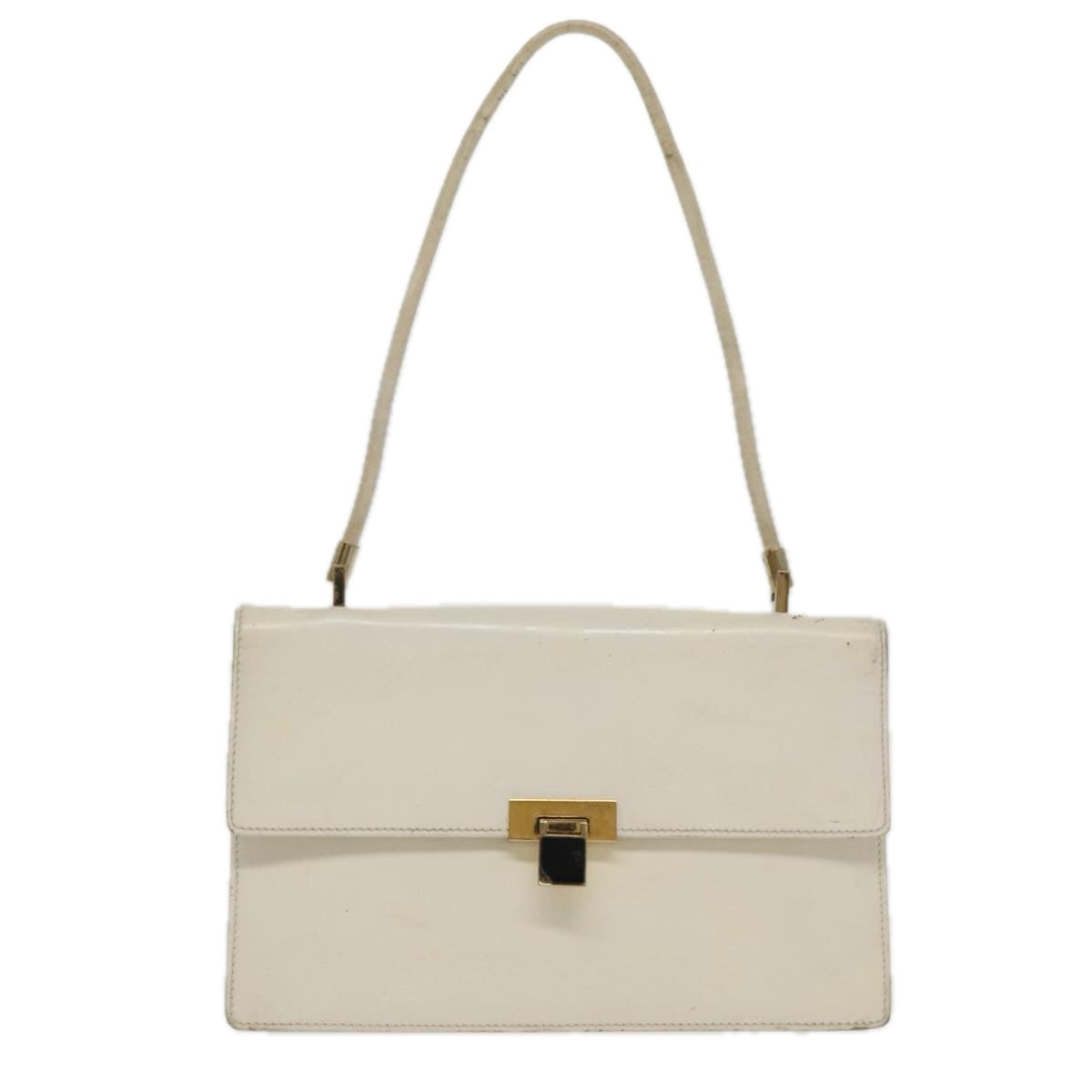 Gucci White Leather Shoulder Bag ()