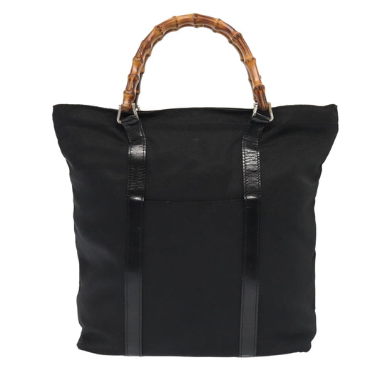 Gucci Bamboo Black Synthetic Handbag ()