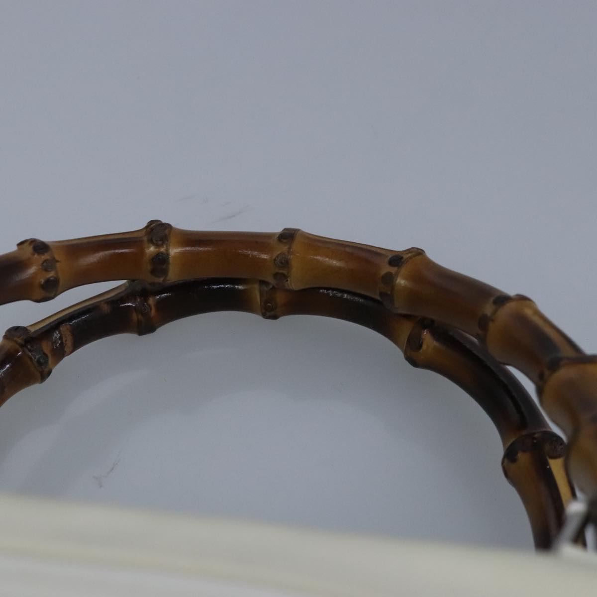 Gucci Bamboo Beige Synthetic Handbag ()