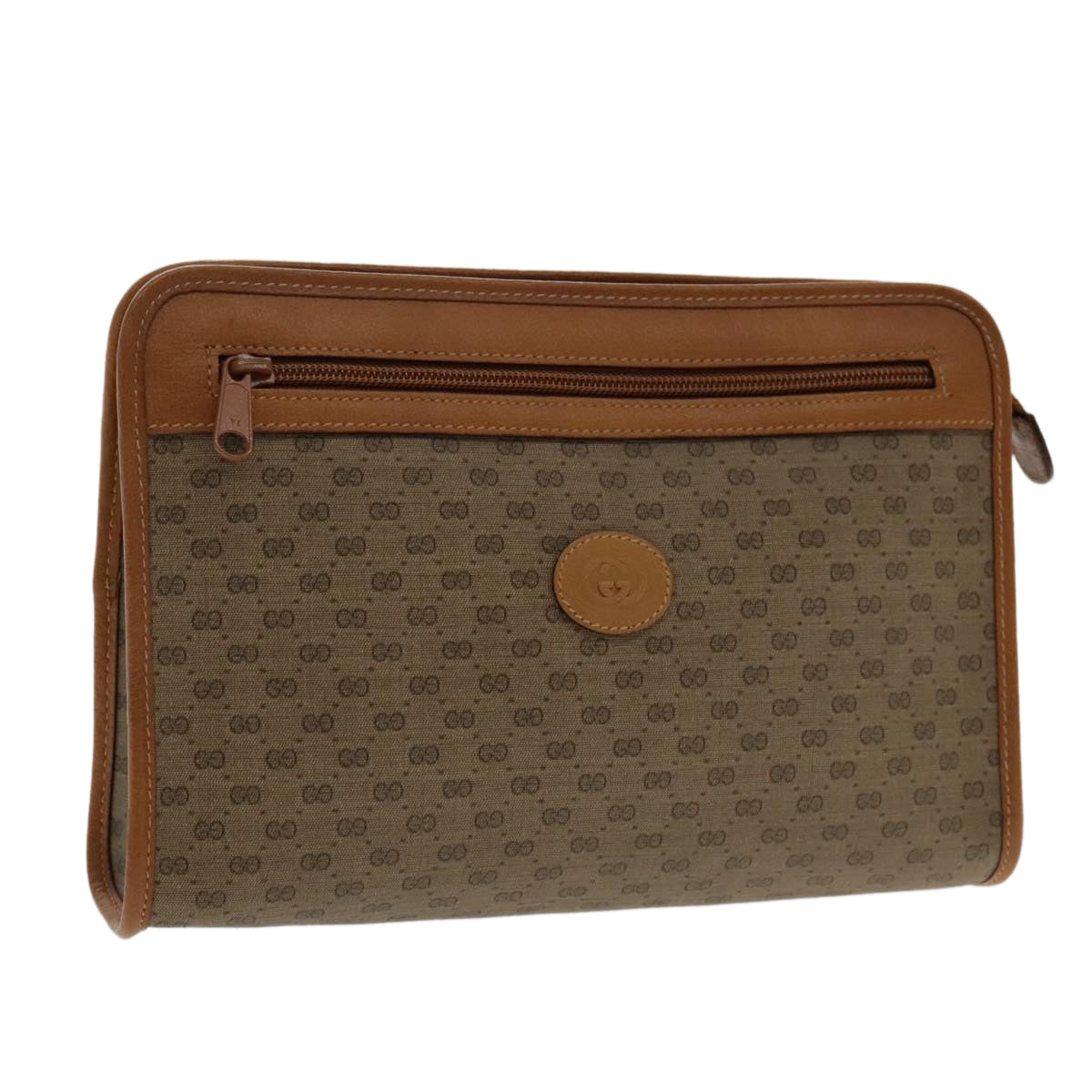 Gucci Beige Canvas Clutch Bag ()