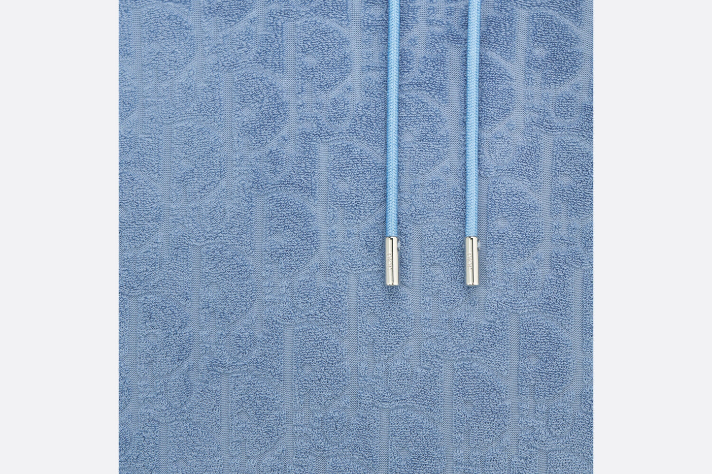 Dior Oblique Relaxed-Fit Hooded Sweatshirt • Blue Terry Cotton Jacquard