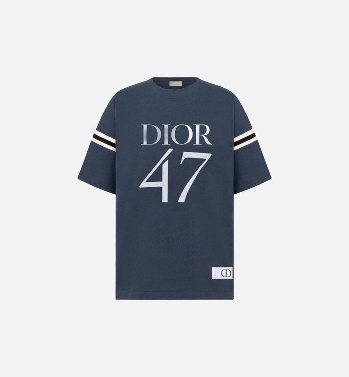 Oversized T-Shirt • Blue Slub Cotton Jersey