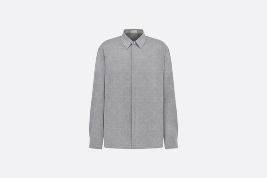 Dior Icons Cannage Shirt • Gray Silk Blend
