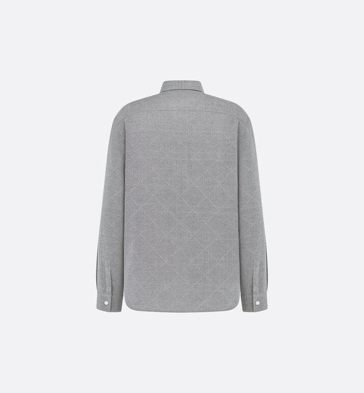 Dior Icons Cannage Shirt • Gray Silk Blend