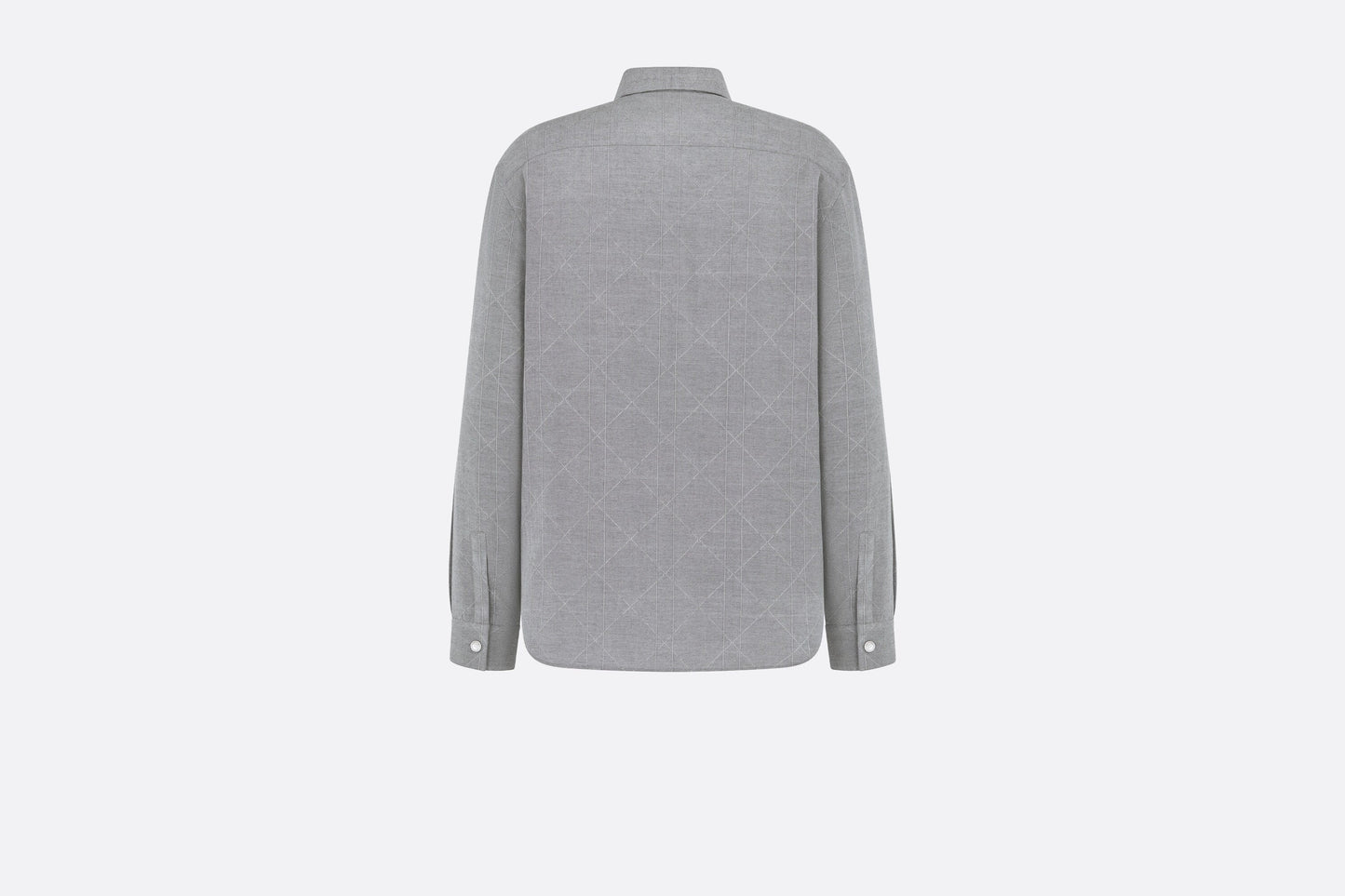 Dior Icons Cannage Shirt • Gray Silk Blend