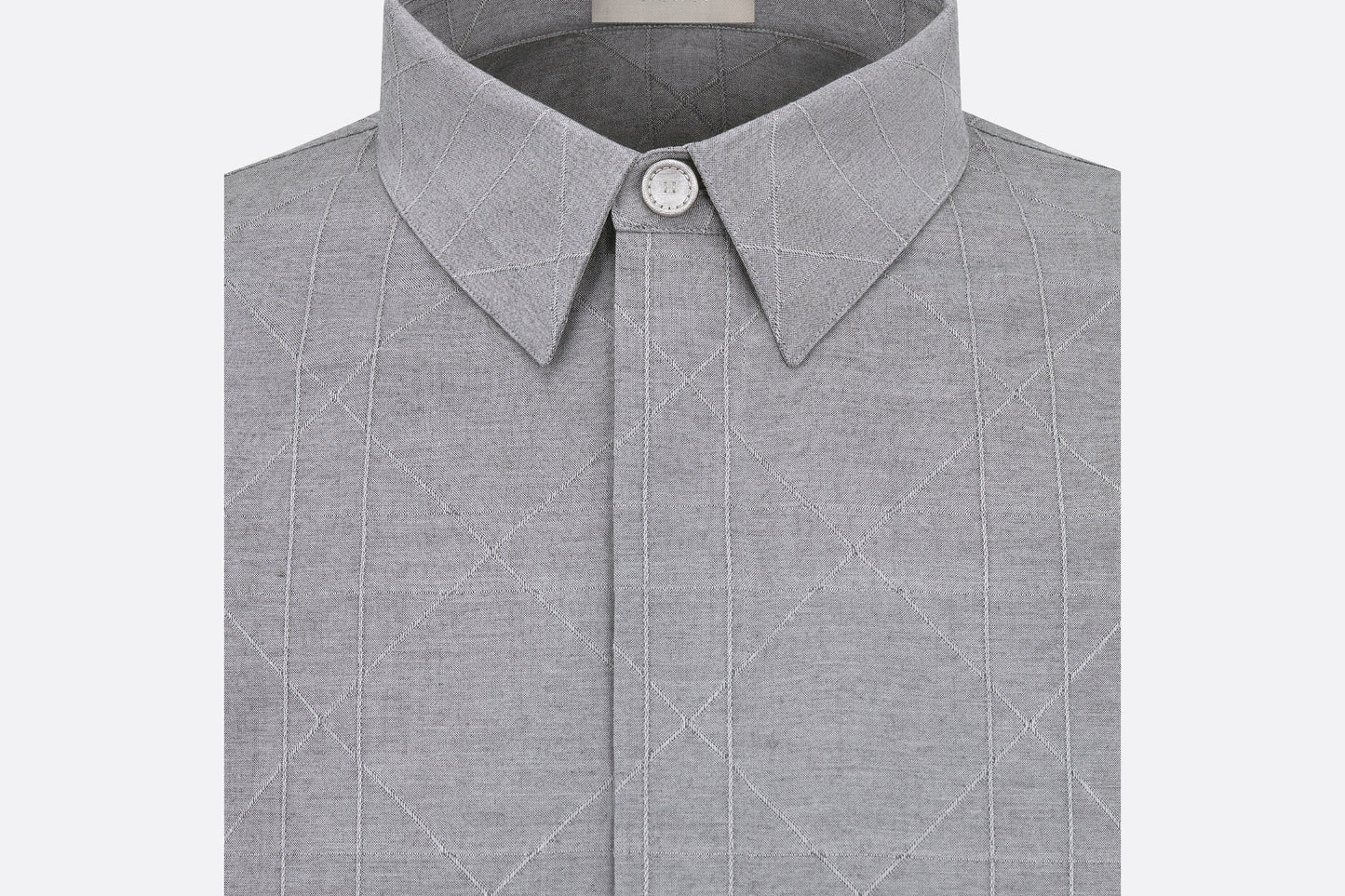 Dior Icons Cannage Shirt • Gray Silk Blend