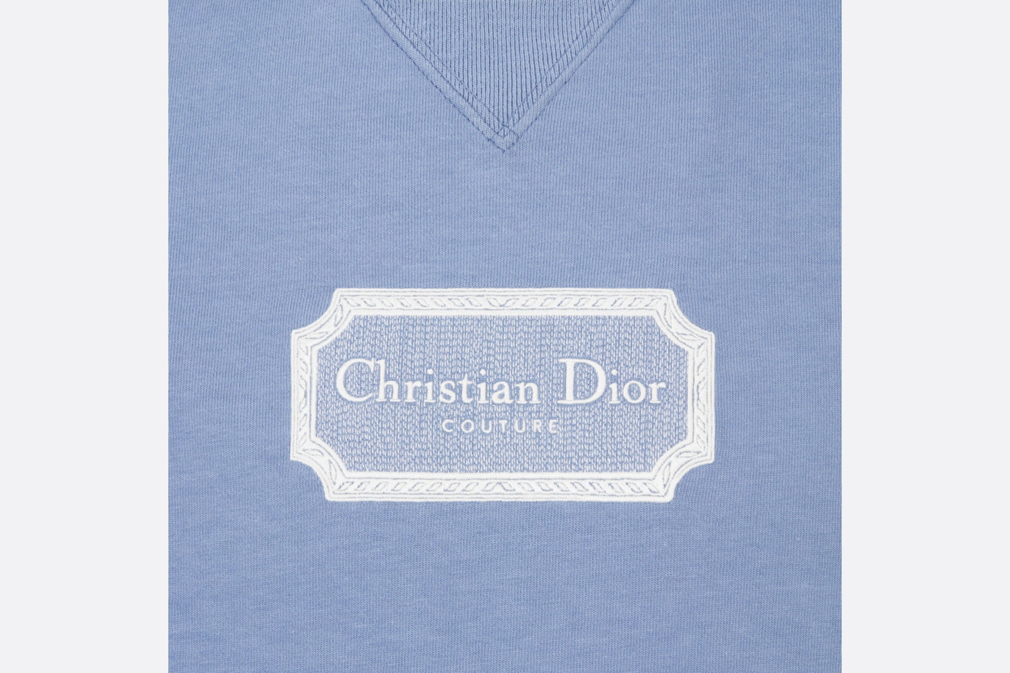 Christian Dior Couture Relaxed-Fit T-Shirt • Blue Organic Cotton Jersey