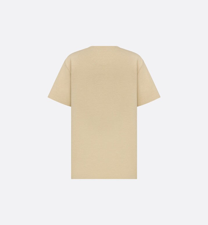 Christian Dior Couture Relaxed-Fit T-Shirt • Beige Organic Cotton Jersey