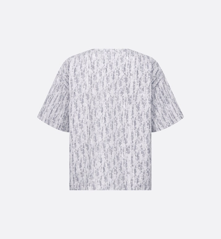 Kid's T-Shirt • Gray Dior Oblique Cotton Jersey with Camouflage Effect