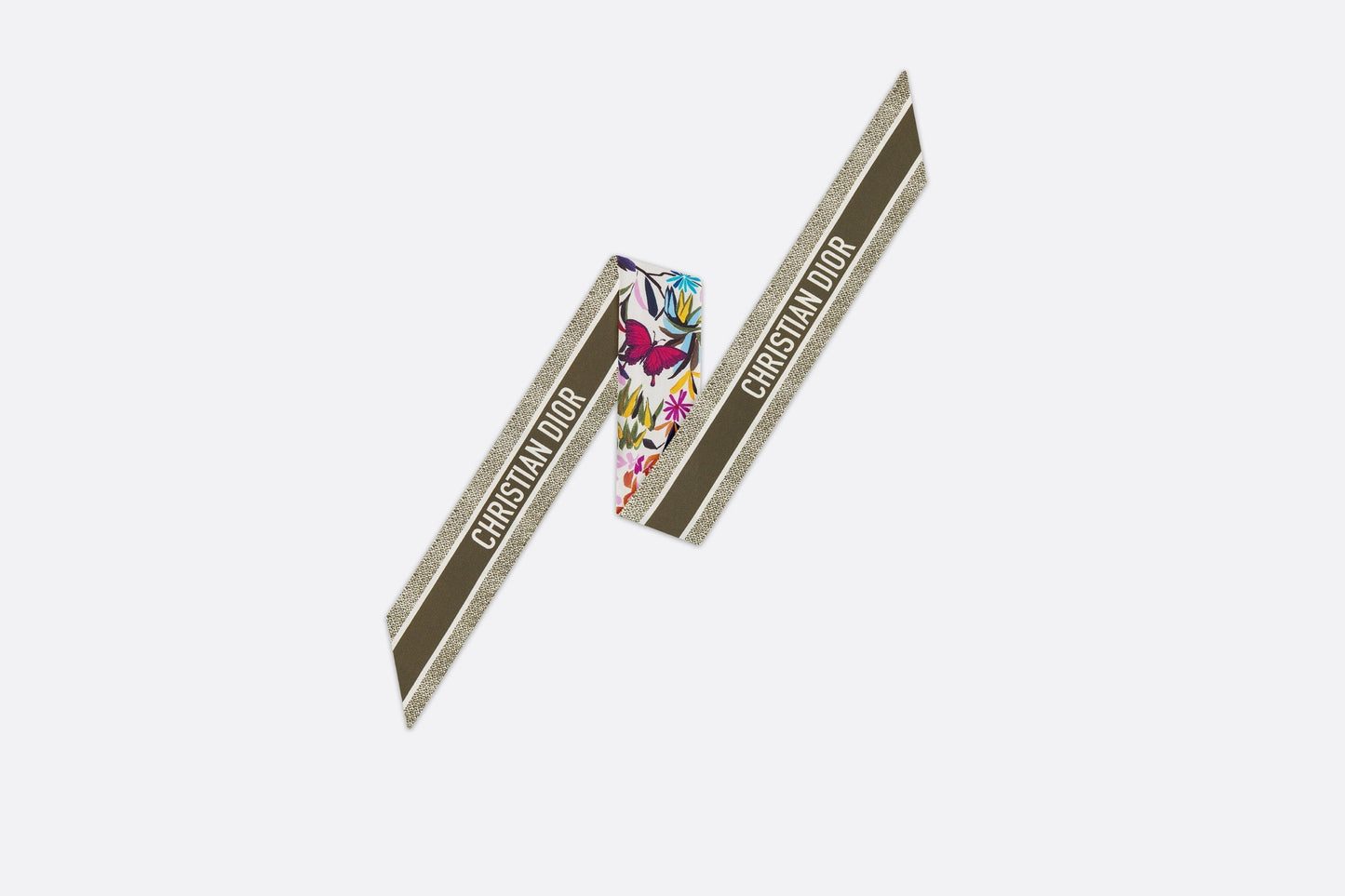 Toile de Jouy Fantastica Mitzah Scarf • White Multicolor Silk Twill