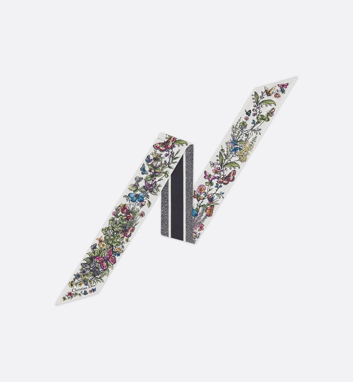 Mexico Millefiori Mitzah Scarf • Off-White Multicolor Silk Twill