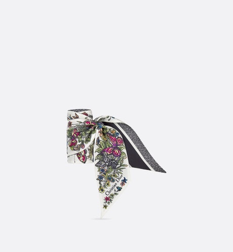 Mexico Millefiori Mitzah Scarf • Off-White Multicolor Silk Twill