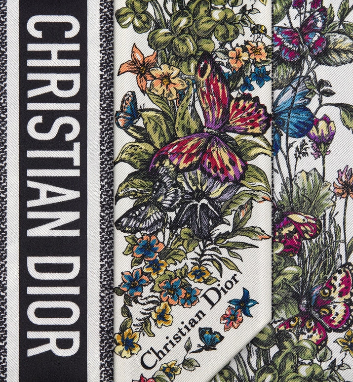 Mexico Millefiori Mitzah Scarf • Off-White Multicolor Silk Twill