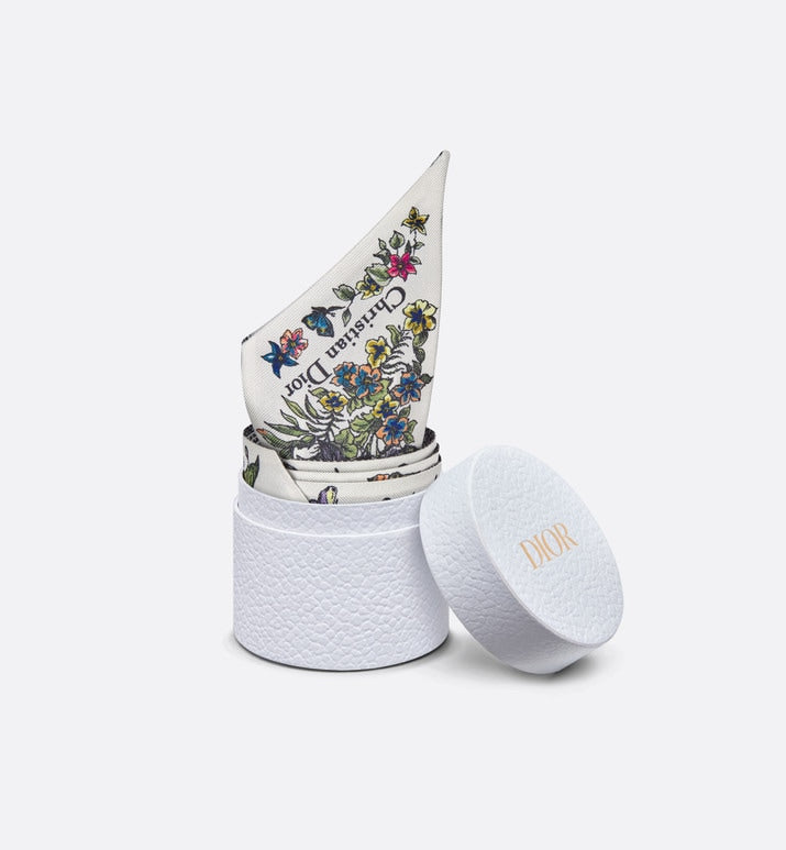 Mexico Millefiori Mitzah Scarf • Off-White Multicolor Silk Twill