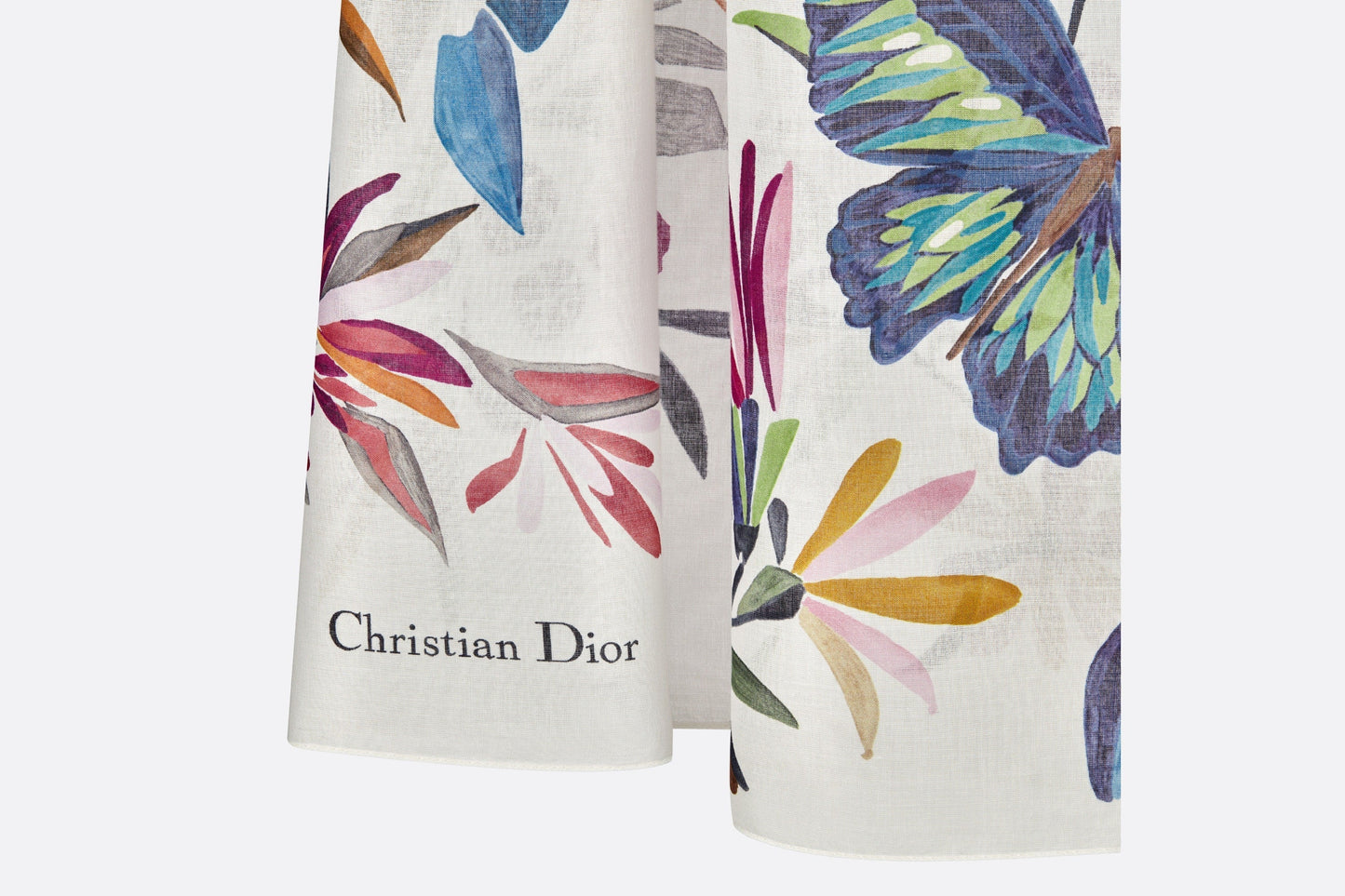 Toile de Jouy Fantastica Sarong • White Multicolor Cotton