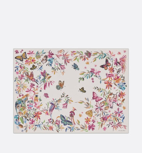 Toile de Jouy Fantastica Sarong • White Multicolor Cotton