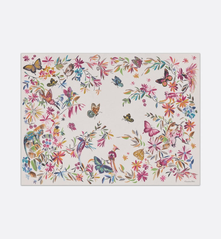 Toile de Jouy Fantastica Sarong • White Multicolor Cotton