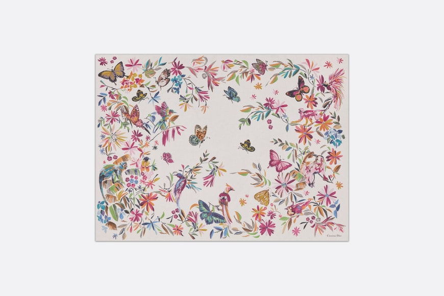 Toile de Jouy Fantastica Sarong • White Multicolor Cotton