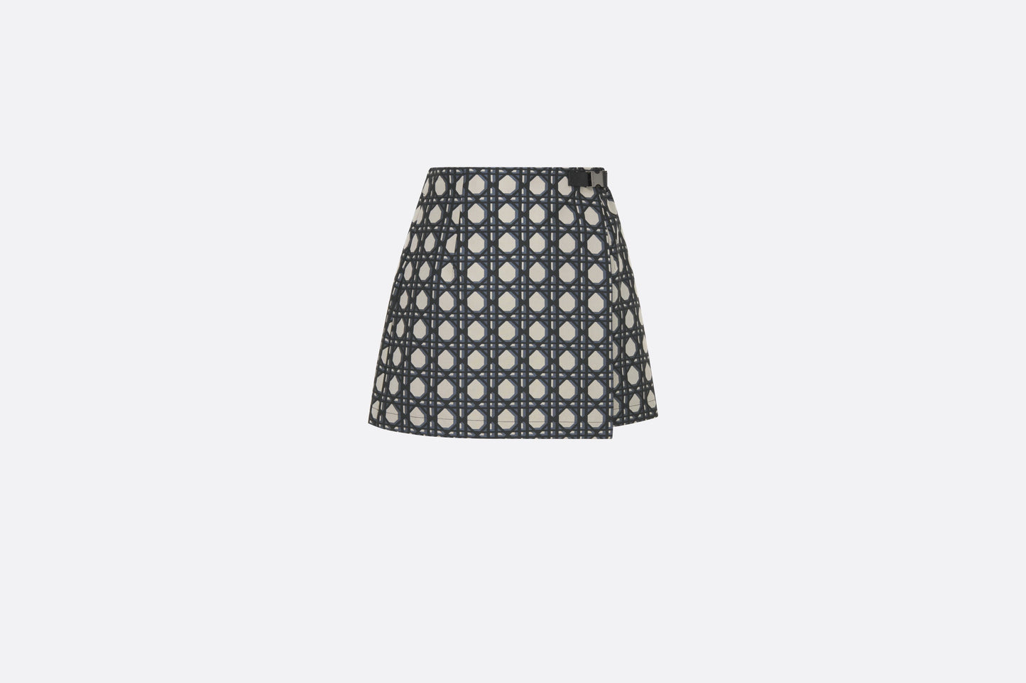 Macrocannage Skort • Navy Blue Technical Taffeta