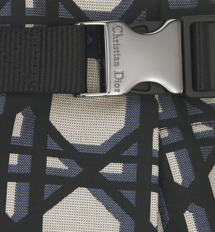 Macrocannage Skort • Navy Blue Technical Taffeta