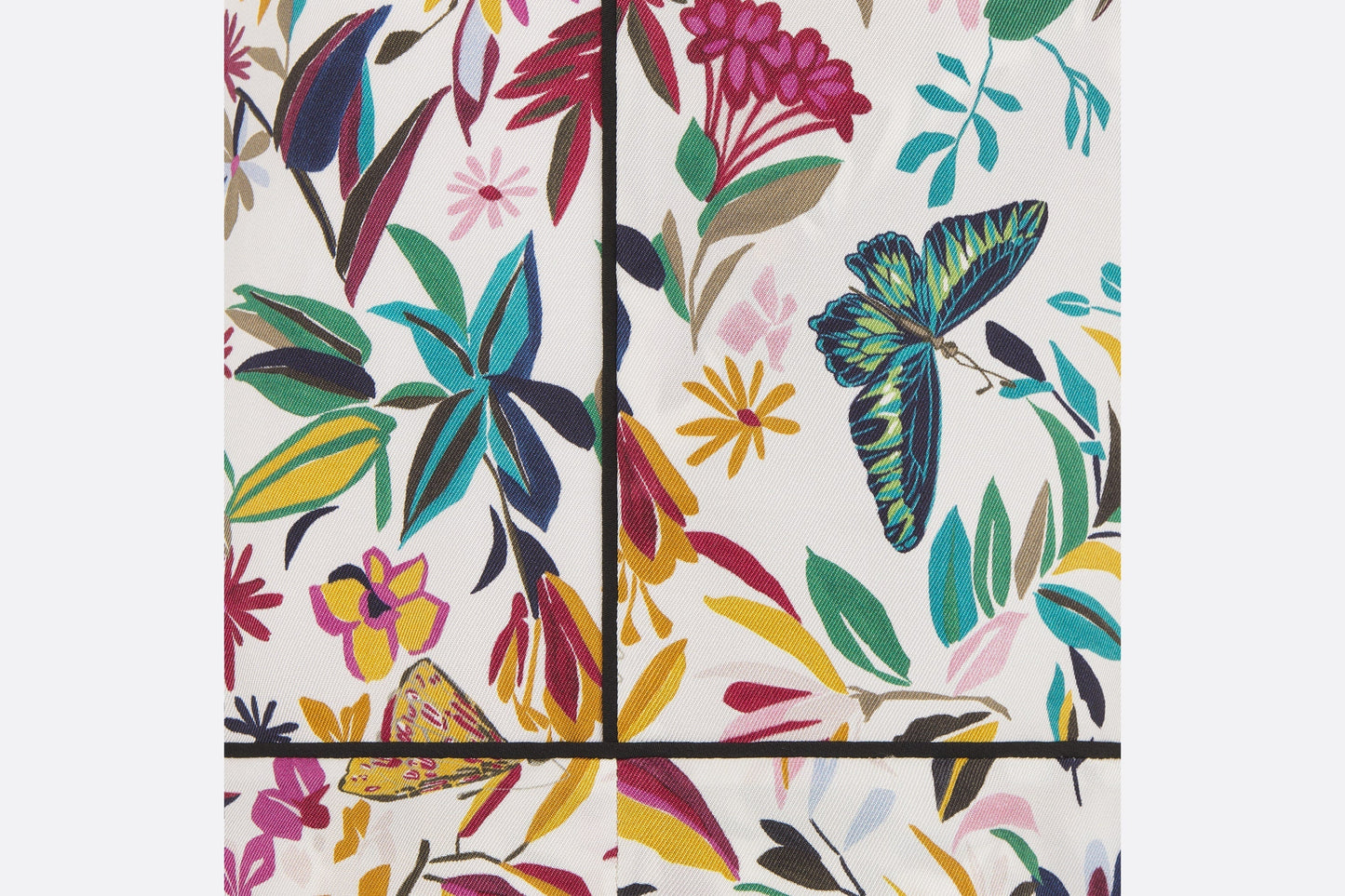 Shorts • White Silk Twill with Multicolor Toile de Jouy Fantastica Motif