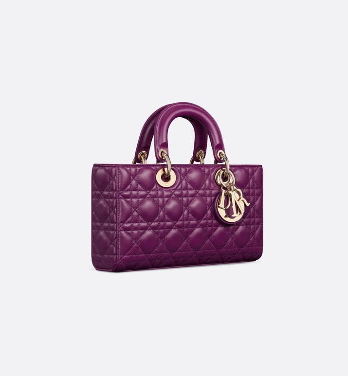 Medium Lady D-Joy Bag • Mulberry Cannage Lambskin