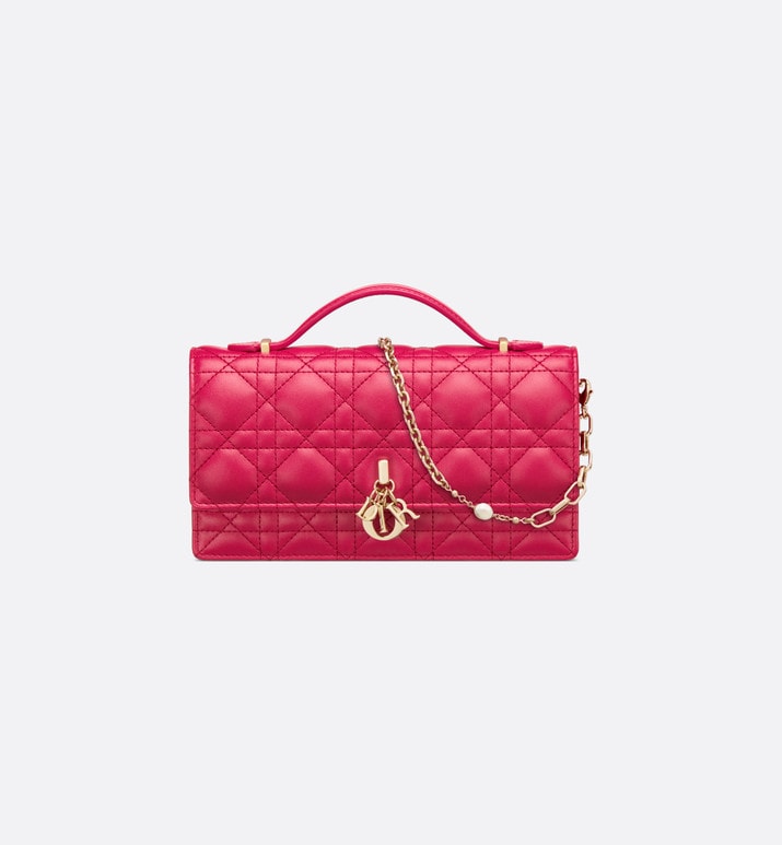 Miss Dior Mini Bag • Passion Pink Cannage Lambskin