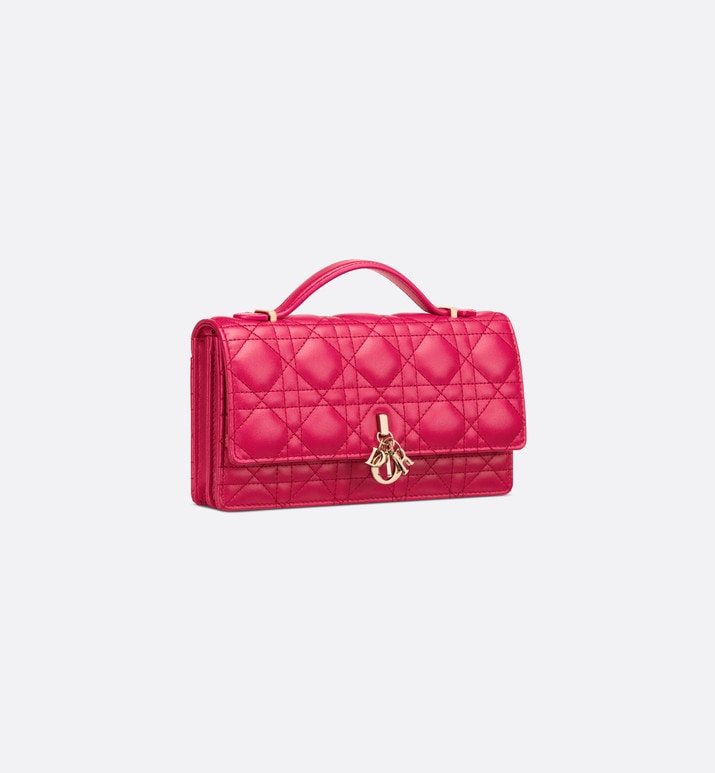 Miss Dior Mini Bag • Passion Pink Cannage Lambskin