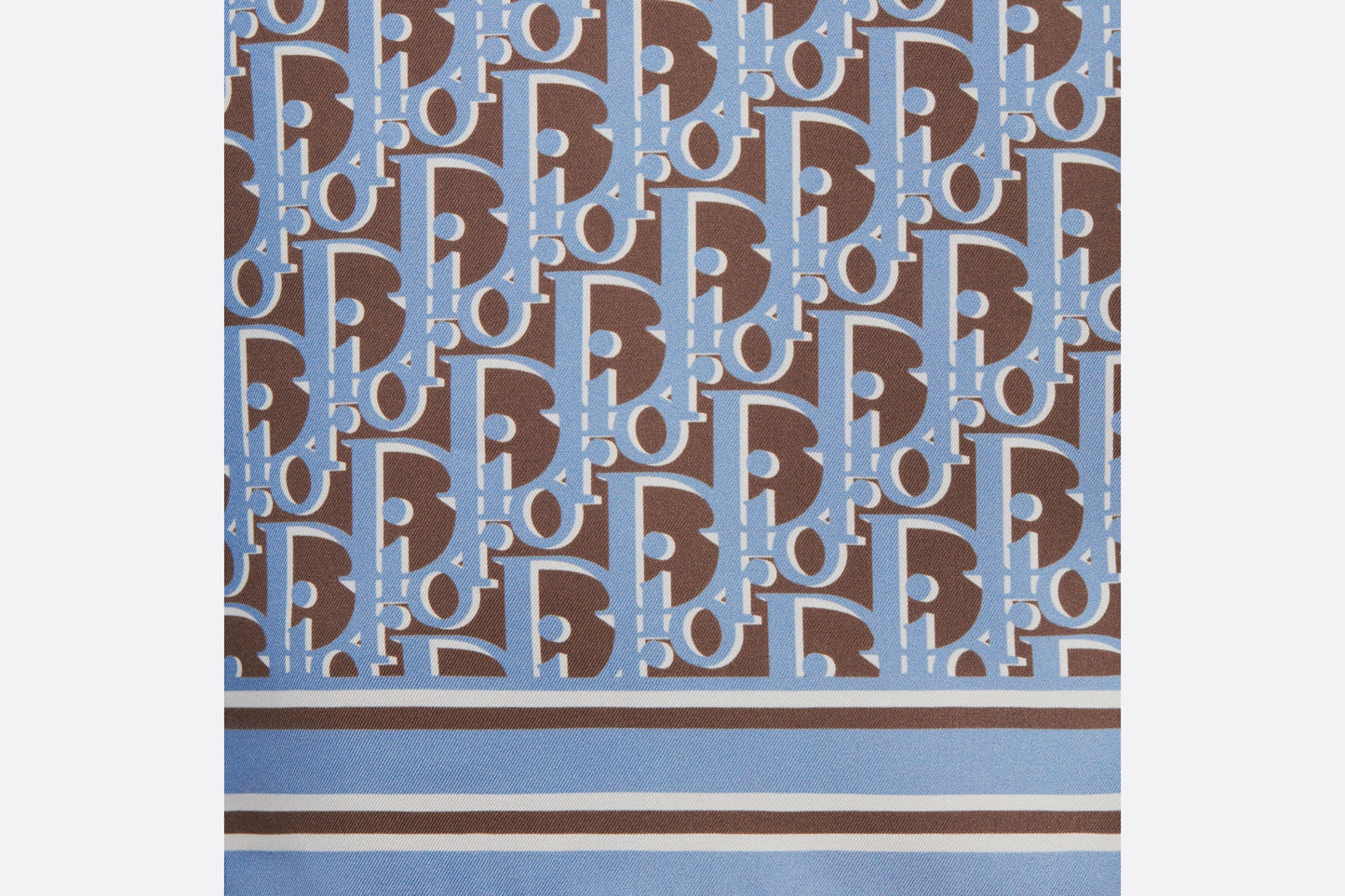 Dior Oblique Shirt • Blue Organic Silk Twill