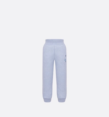 Kid's Track Pants • Heathered Blue Cotton Fleece
