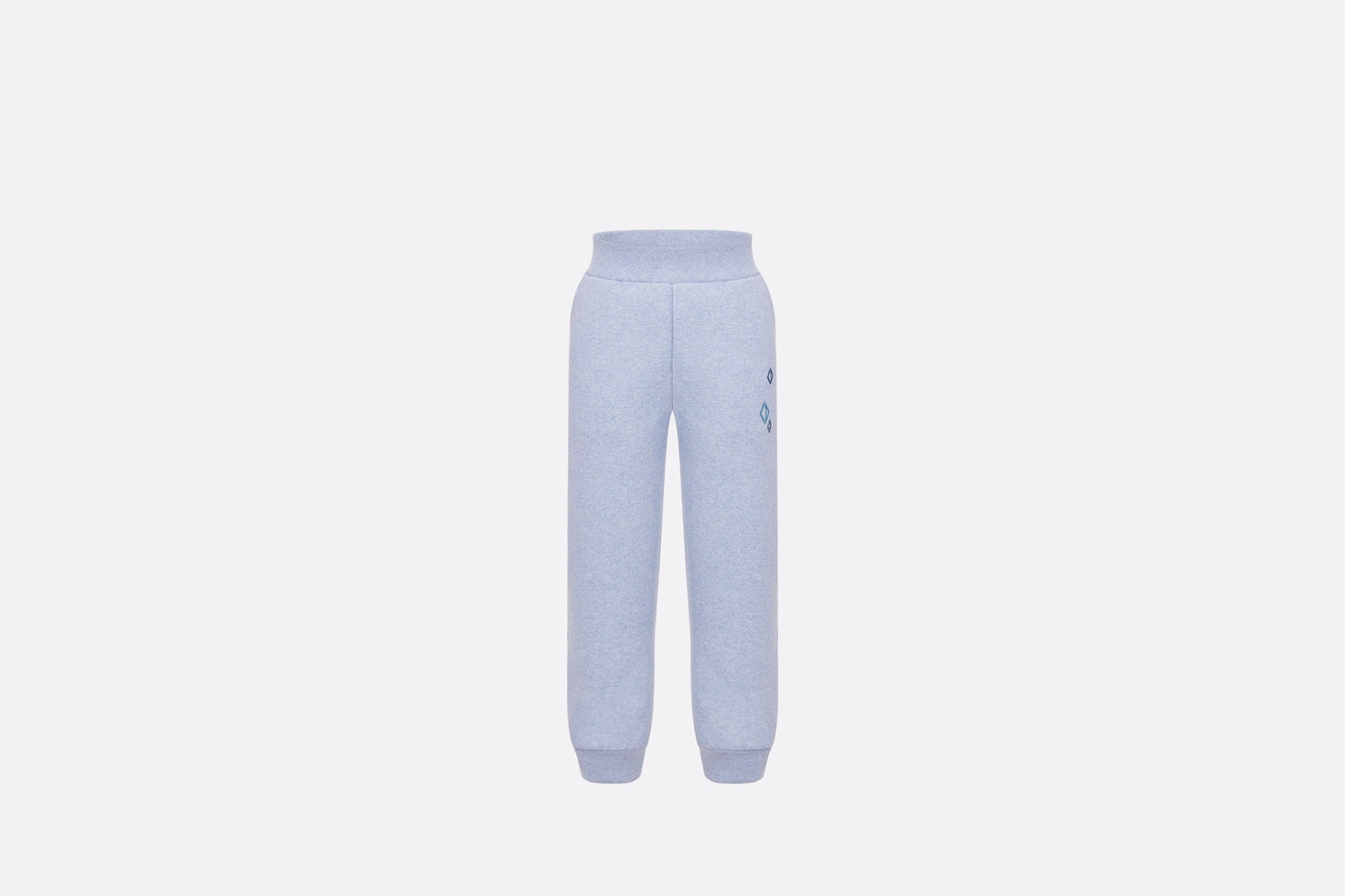 Kid's Track Pants • Heathered Blue Cotton Fleece