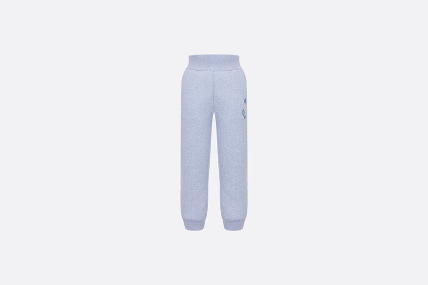 Kid's Track Pants • Heathered Blue Cotton Fleece