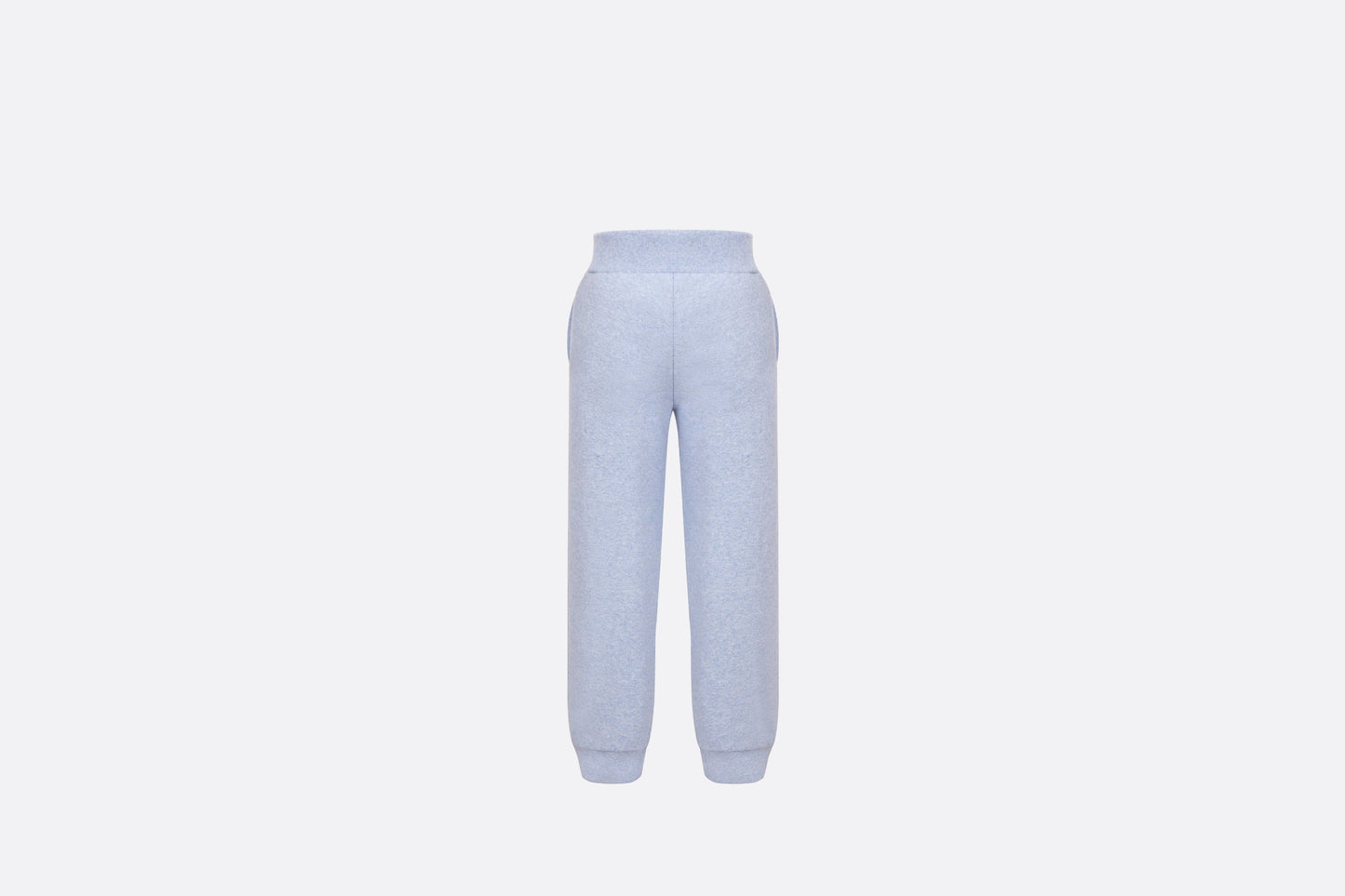 Kid's Track Pants • Heathered Blue Cotton Fleece