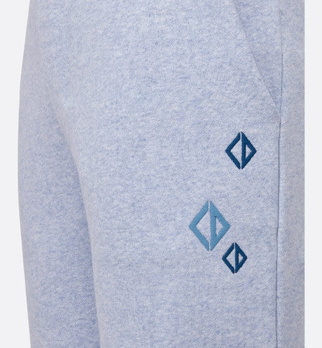 Kid's Track Pants • Heathered Blue Cotton Fleece