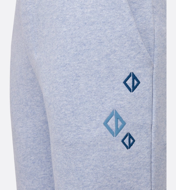 Kid's Track Pants • Heathered Blue Cotton Fleece