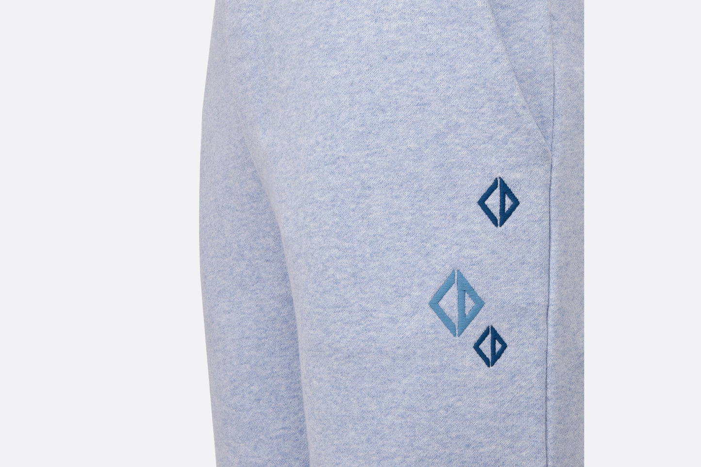 Kid's Track Pants • Heathered Blue Cotton Fleece