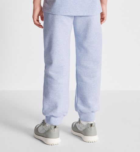 Kid's Track Pants • Heathered Blue Cotton Fleece
