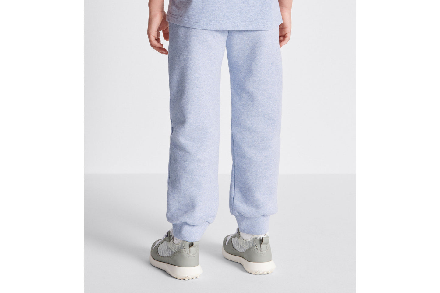 Kid's Track Pants • Heathered Blue Cotton Fleece